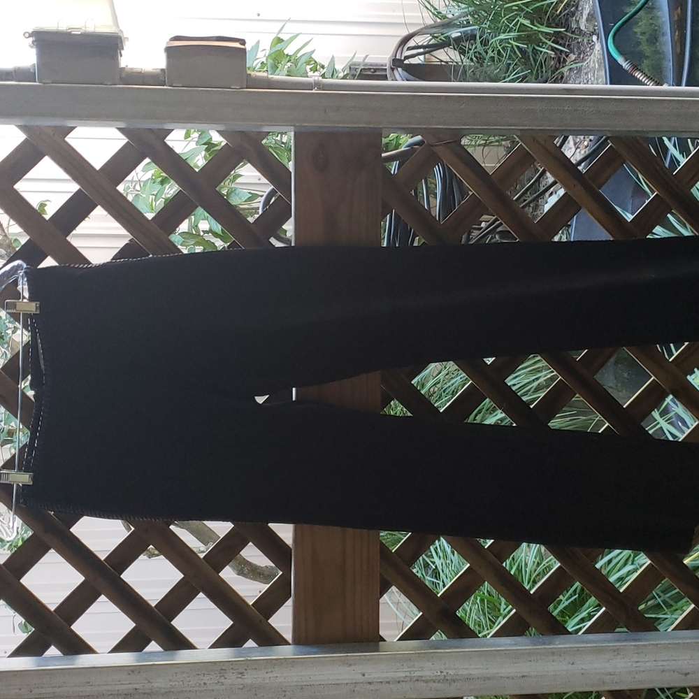 Ladies black suade/leather pants